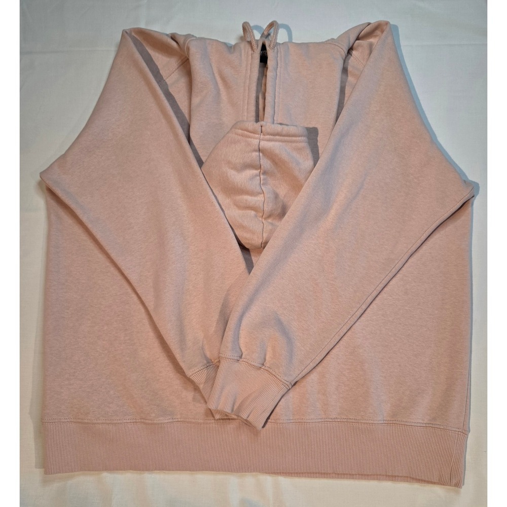 The North Face Womens Pink Logo Pullover Hoodie Sweatshirt XL Raglan Sleeve - Picture 6 of 6